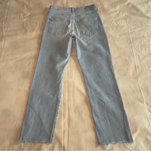MOTHER- The Scrapper Cuff Ankle Fray Light Wash Lonely Hearts Club Size 25 - Picture 6 of 10